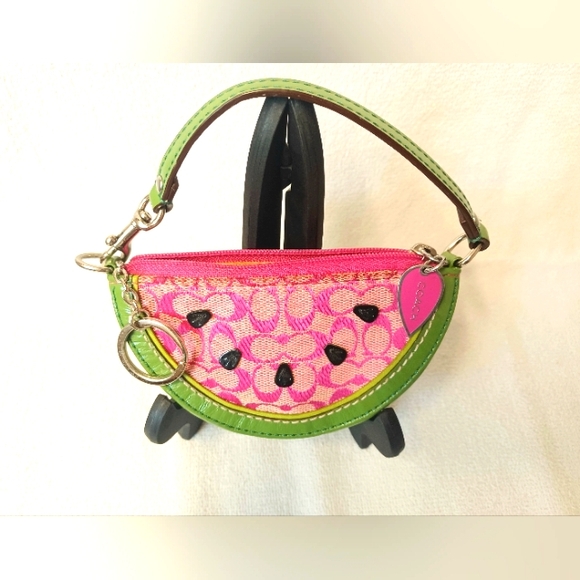 Coach Handbags - Coach Watermelon Slice Coin Purse/Keychain NWOT